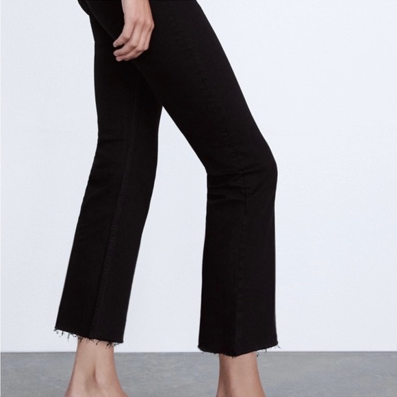 Basic Additions Blue Jeans s.10 cropped flared cutoffs excellent condition $95 - Picture 10 of 11